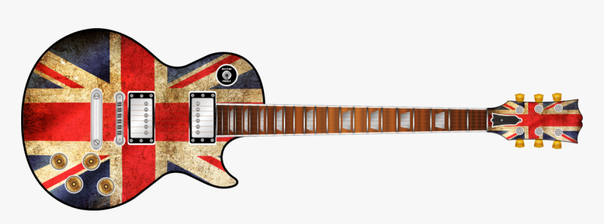Union Jack Flag Guitar Wrap Skin, HD Png Download