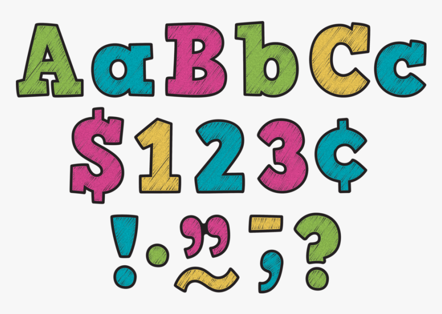 Tcr3881 Chalkboard Brights Bold Block, HD Png Download