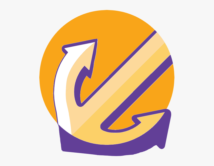Purple And Orange Anchor, HD Png Download