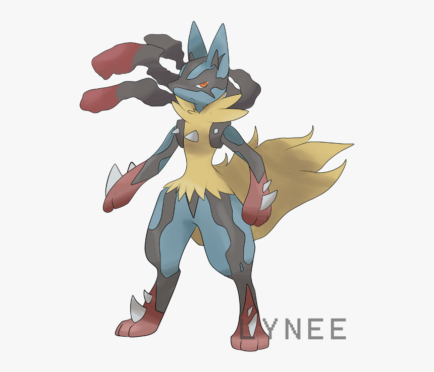 Mega Lucario Megalution Artwork By Lyneee, HD Png Download