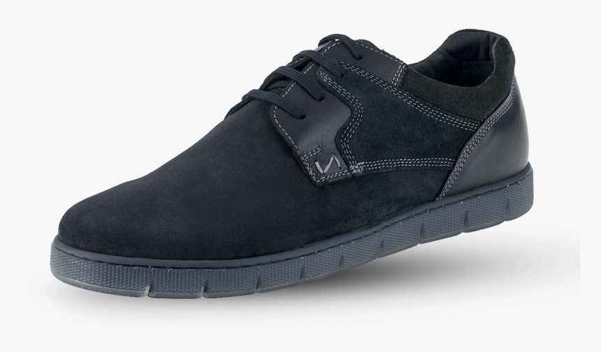 Men S Shoes With Shoelaces In Dark Blue Suede And Nappa, HD Png Download