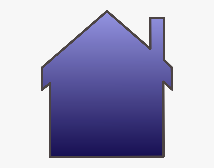Blue House Reverse Svg Clip Arts, HD Png Download