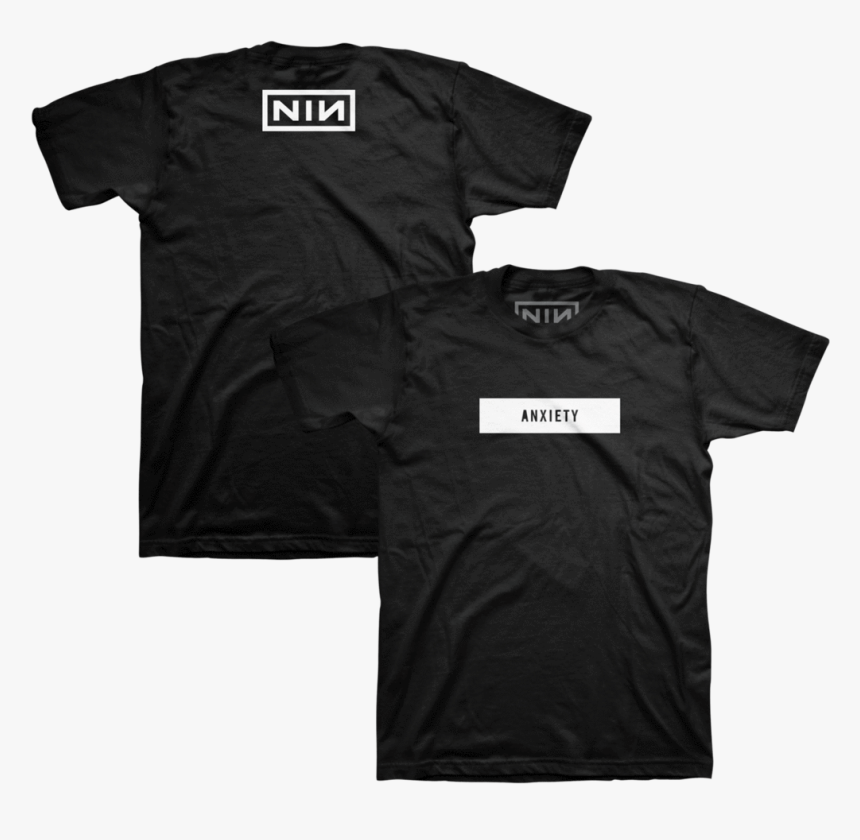 Anxiety Black Tee, HD Png Download