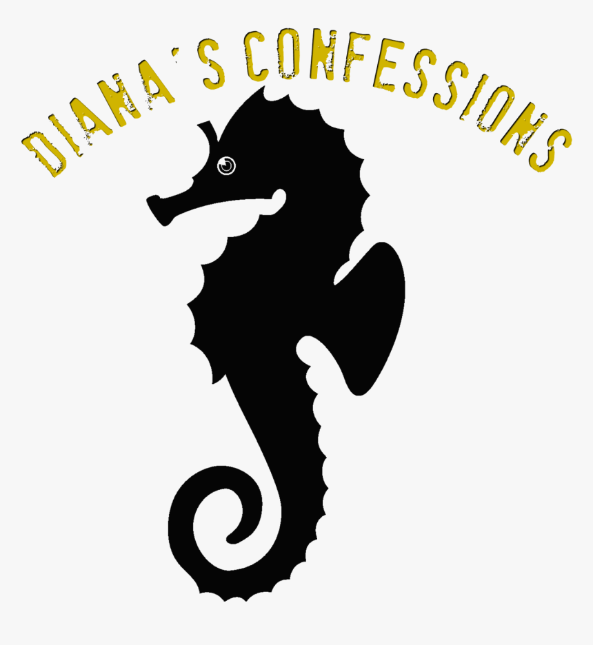 Silhouette Seahorse Drawing, HD Png Download