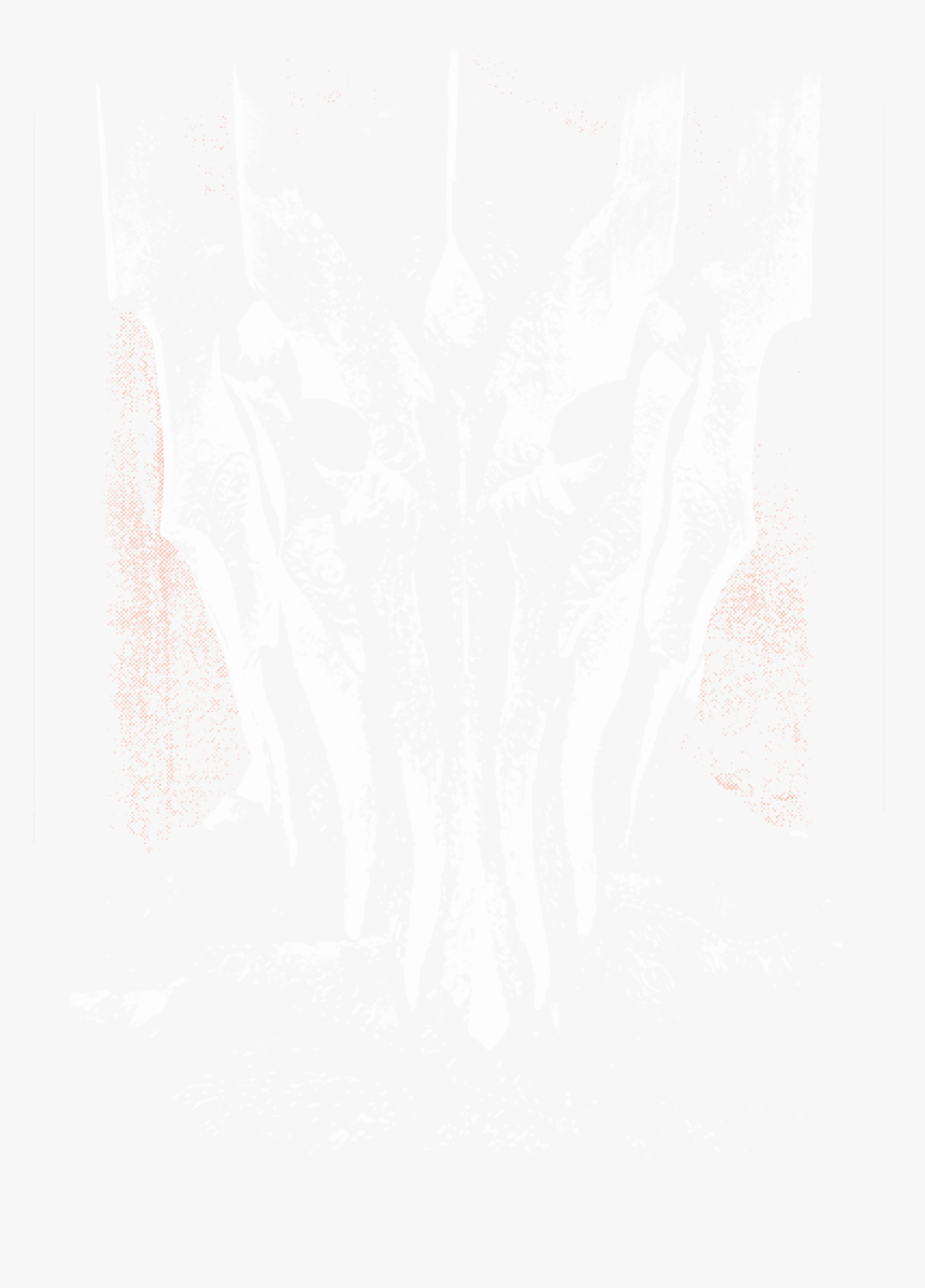 Lord Of The Rings Big Sauron Head Men S Ringer T-shirt, HD Png Download