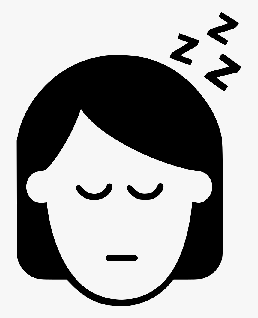 Sleepy Woman Line, HD Png Download