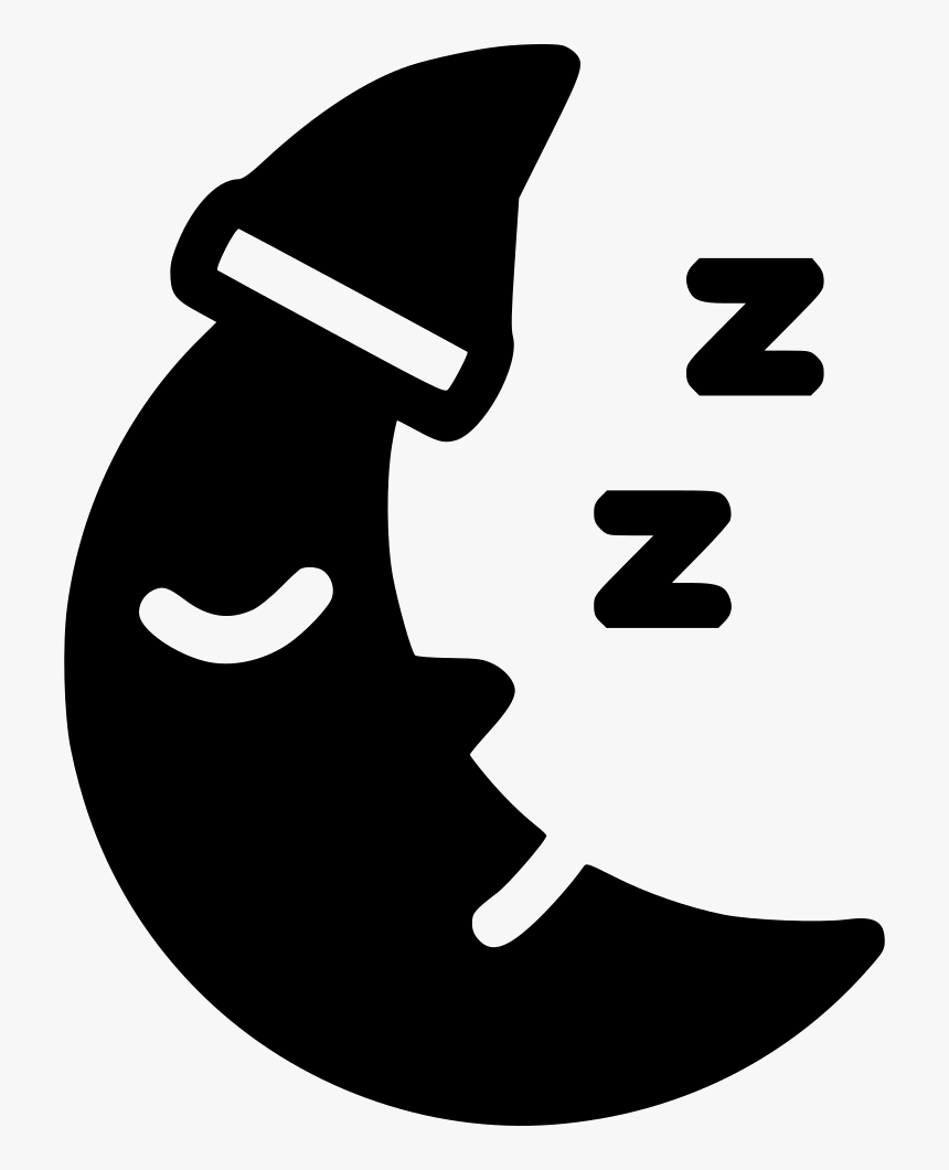 Sleepy Night Moon, HD Png Download