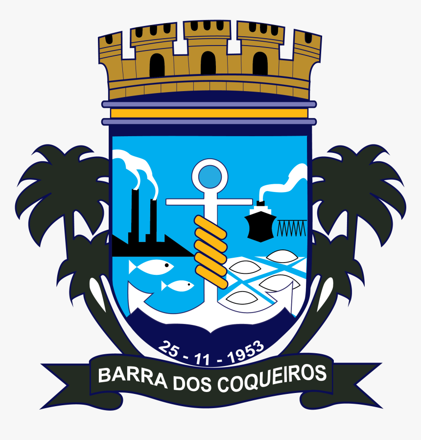 Brasão Do Município De Barra Dos Coqueiros, HD Png Download
