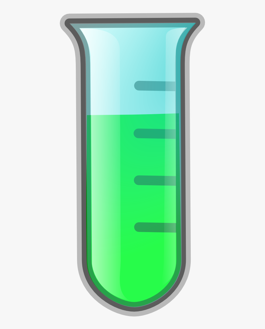 Green,cylinder,test Tubes, HD Png Download