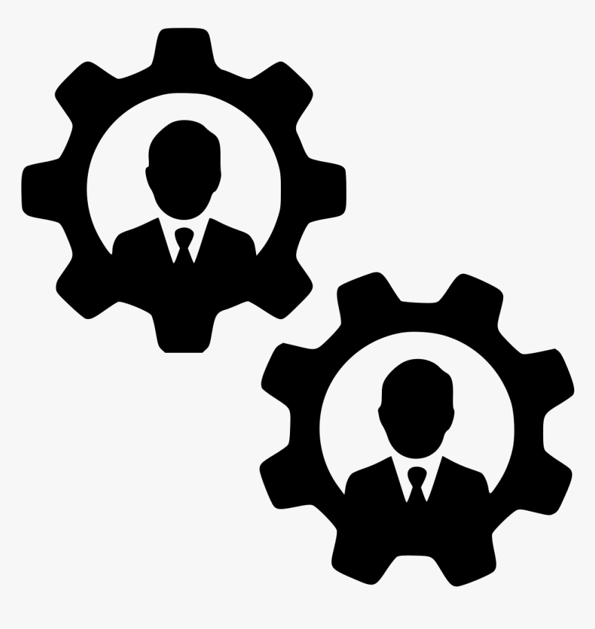 Settings Users Men Teamwork Cogs Gears, HD Png Download