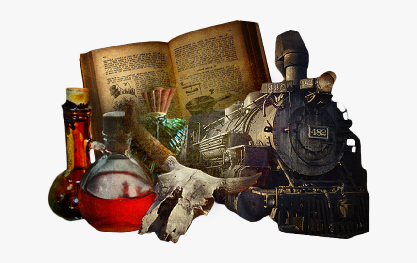 Alchemy Book And Potions, HD Png Download