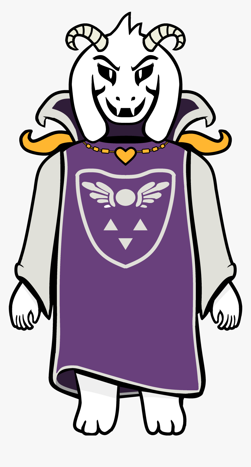 Less Hd Asriel But Still Has A Tiny Bit Of Shading, HD Png Download