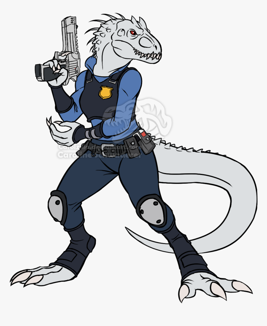 An Anthro Indominus Rex Dressed As Judy Hopps From, HD Png Download
