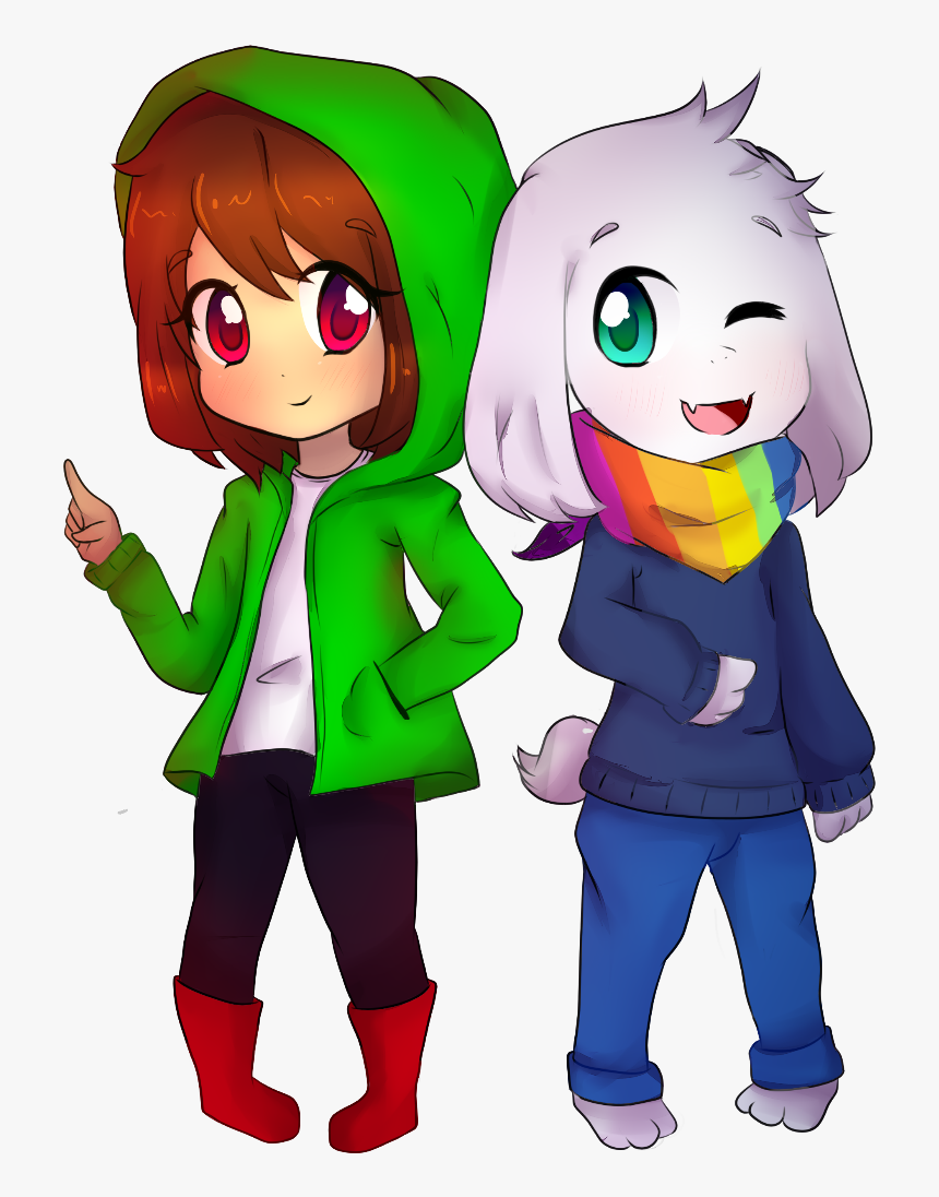 Storyshift Chara And Asriel , Png Download, Transparent Png