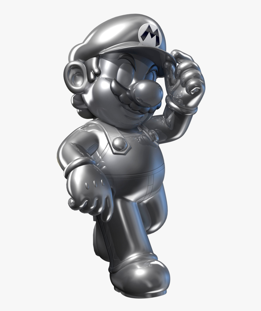 Metal Mario Artwork, HD Png Download