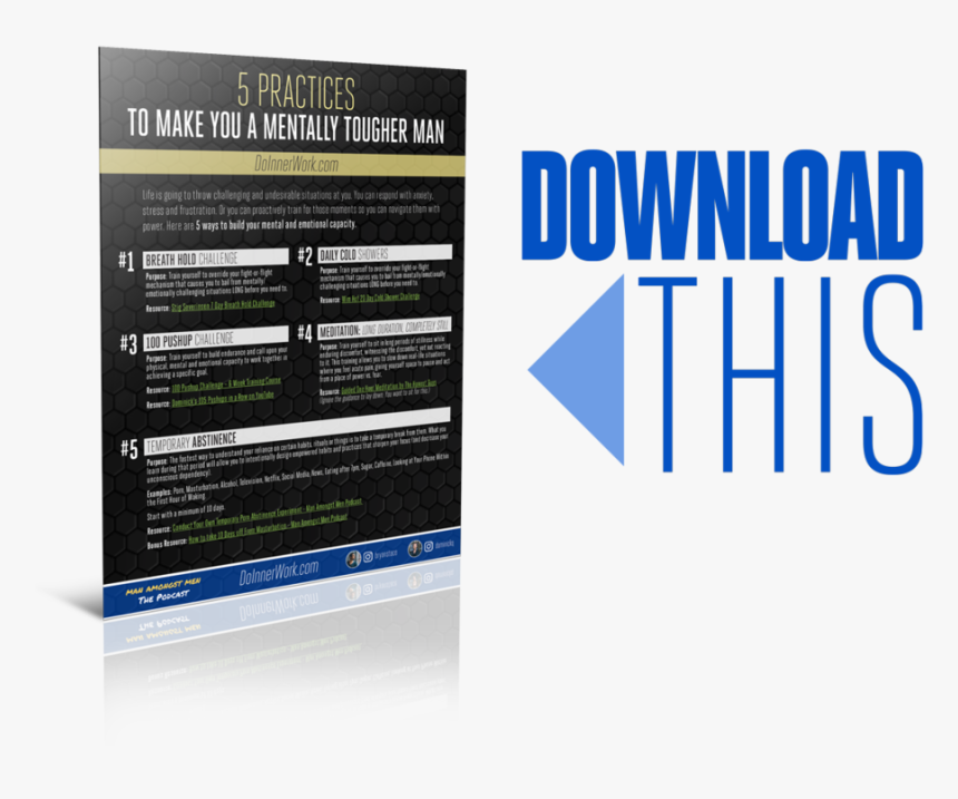5 Practices To Make You A Mentally Tougher Man, HD Png Download