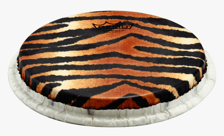 Remo Tucked Skyndeep Bongo Drumhead-tiger Stripe Graphic,, HD Png Download
