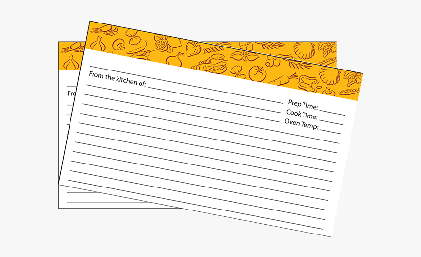 Recipe Card Png, Transparent Png