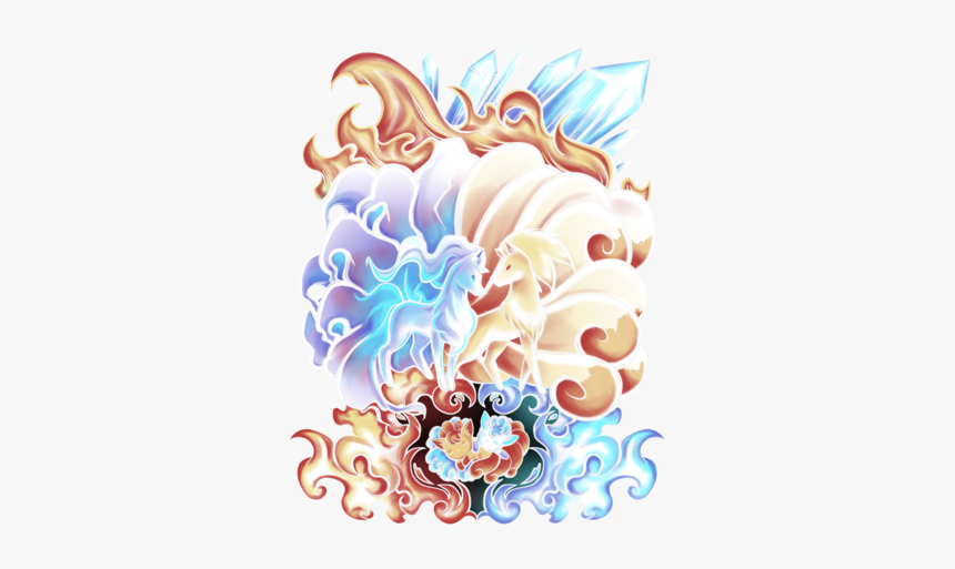 #pokemon #ninetails #vulpix #alolan, HD Png Download