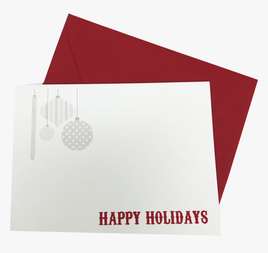 Happy Holidays Ornaments Simple Modern Red Holiday, HD Png Download