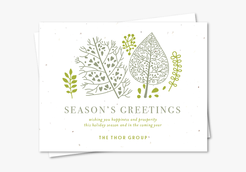 Green Business Holiday Cards, HD Png Download