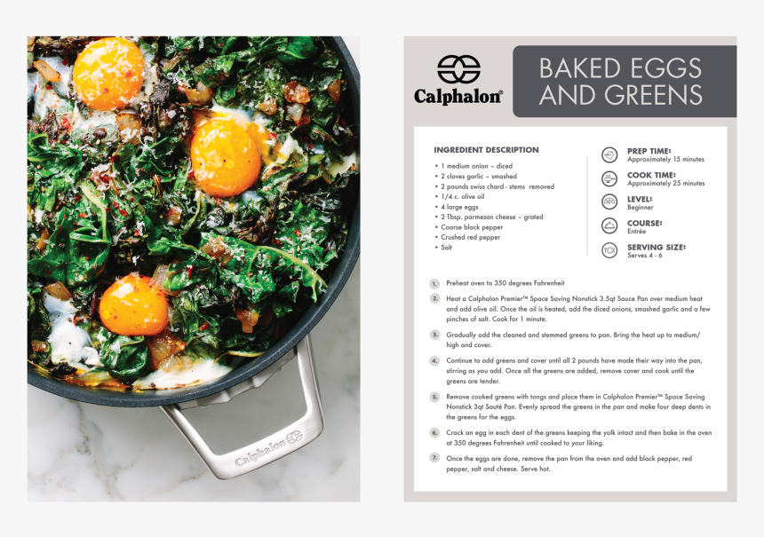 Calphalon Recipe Cards-002, HD Png Download