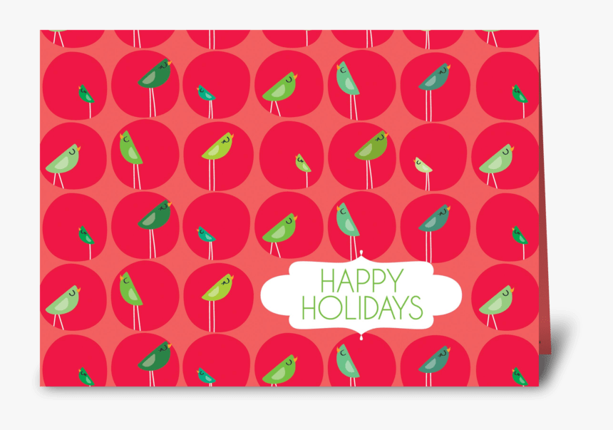 Happy Holiday Birds Greeting Card, HD Png Download