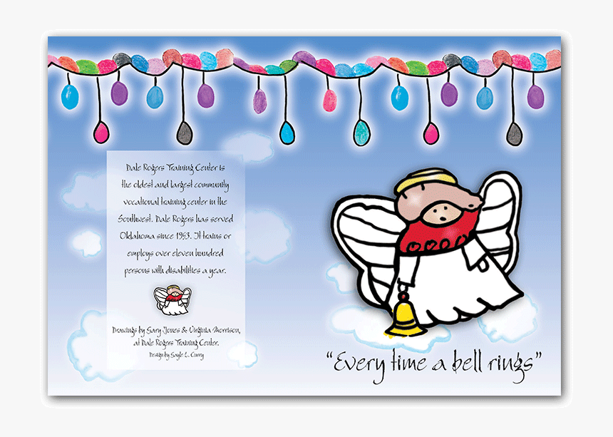 Outside Design Of Angel Holiday Card, HD Png Download