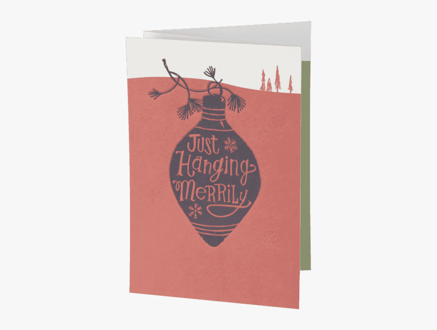 Hanging Merrily Fold Out Holiday Card, HD Png Download