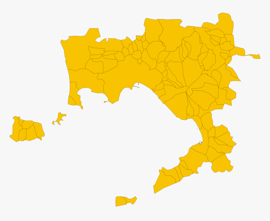 Map Of Metropolitan City Of Naples, Region Campania,, HD Png Download