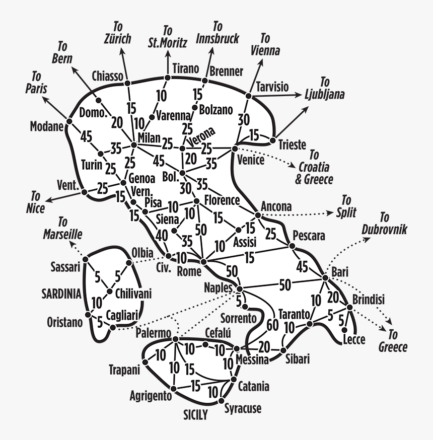 Italy Map Png, Transparent Png