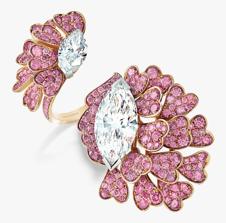 11 01 1830 Pink And White Diamond Ring 2 Copy, HD Png Download