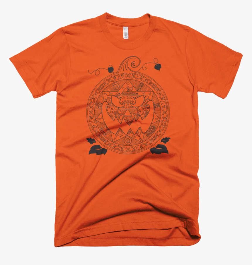 Occulture Sigil Pumpkin Black Mockup Front Wrinkled, HD Png Download
