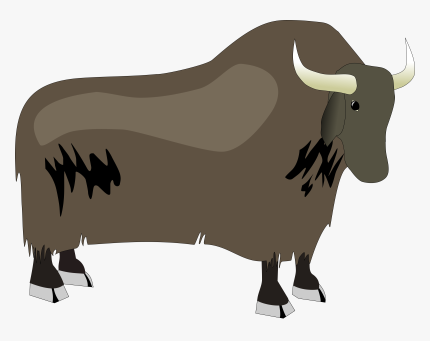 Yak Happy Cute Vector, HD Png Download