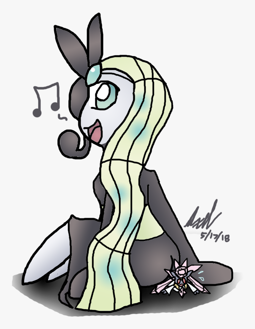 Meloetta Buttcrushes Tiny Diancie, HD Png Download