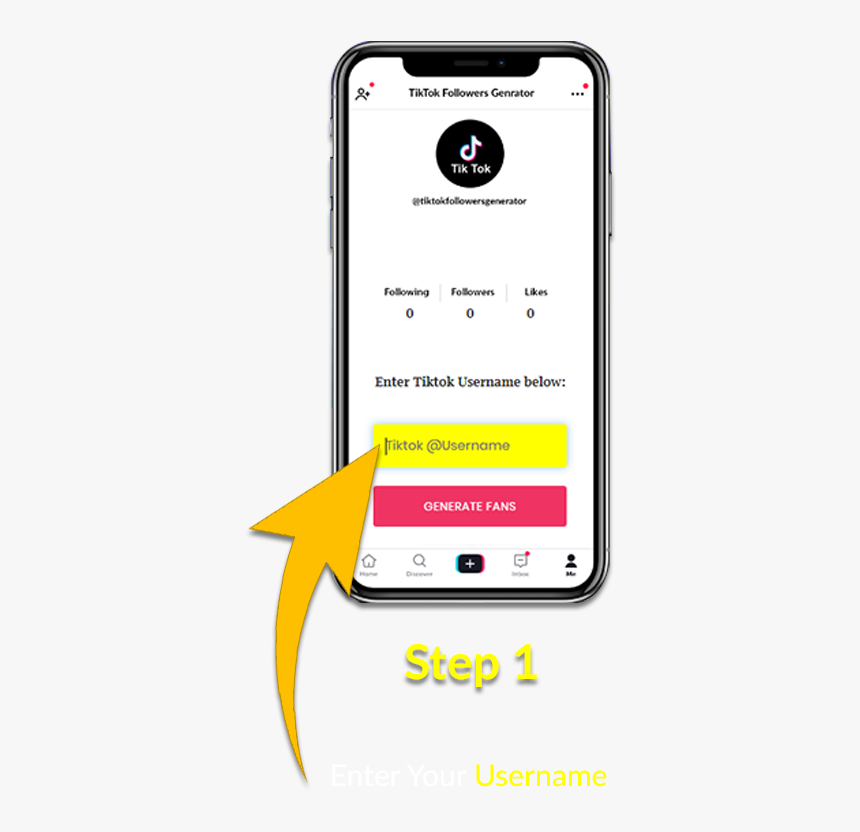 Step1 To Get Free Tiktok Fans, HD Png Download