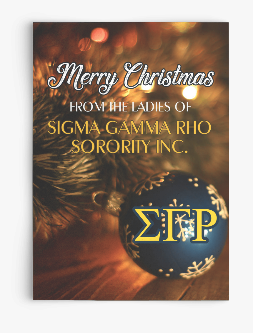 Sigma Gamma Rho Christmas Card, HD Png Download