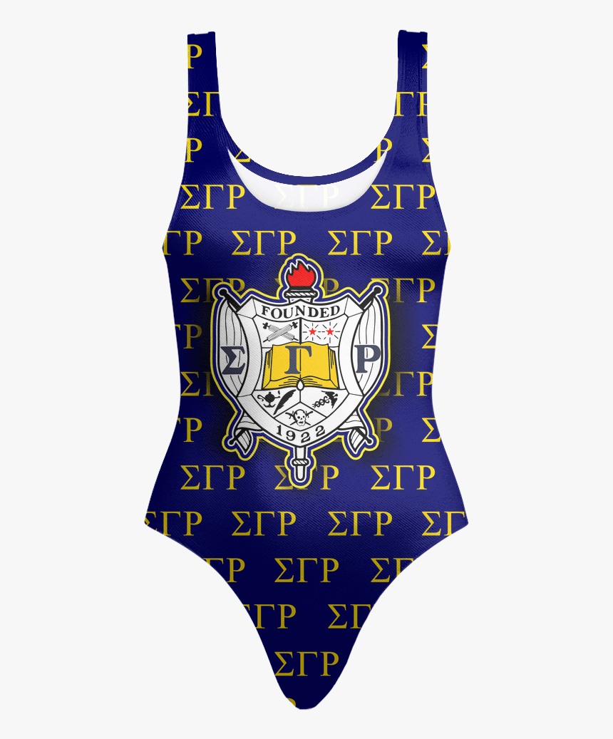 Sigma Gamma Rho Greek Logo Swimsuit, HD Png Download