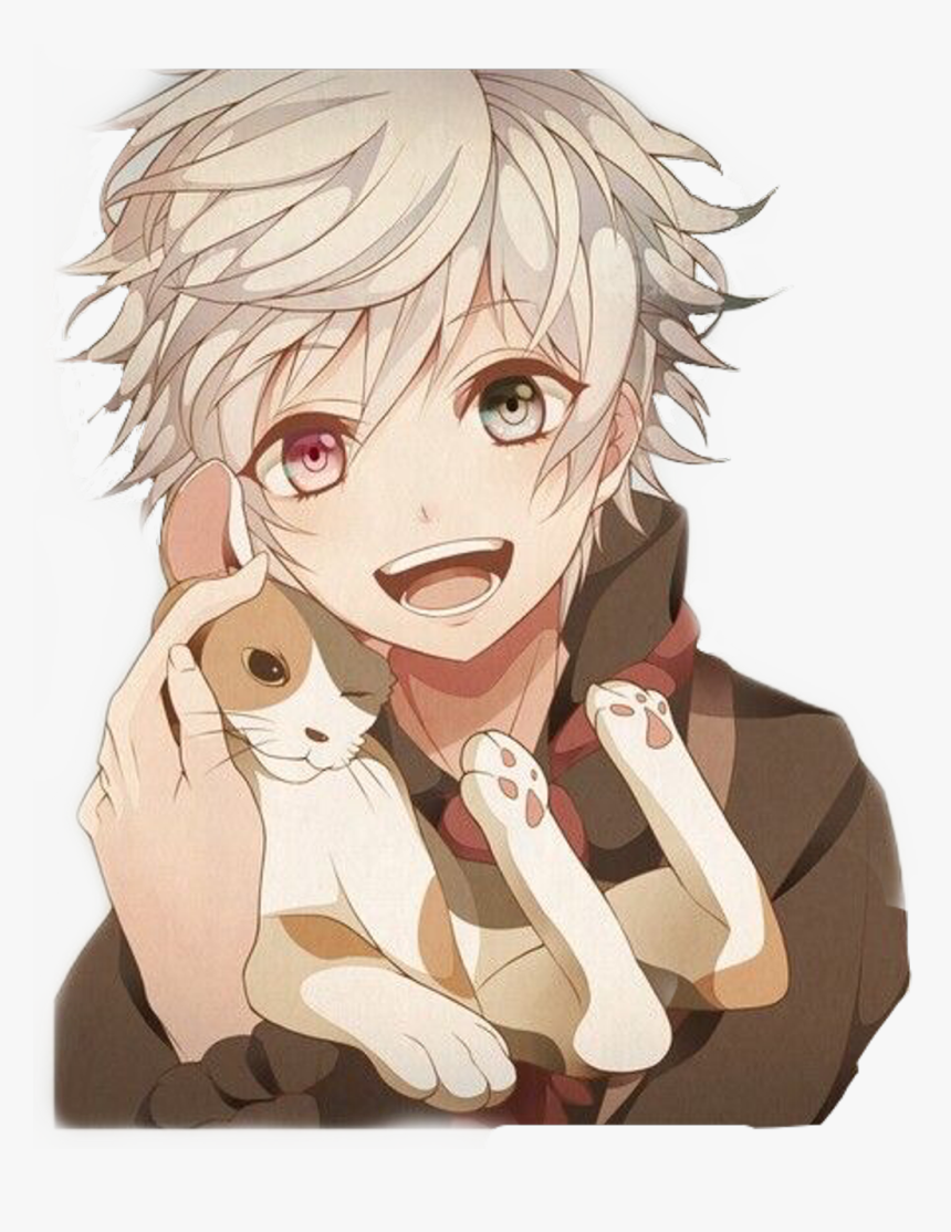 #animeboy #boyanime #cat #catboy #withcat #kitty #cats, HD Png Download