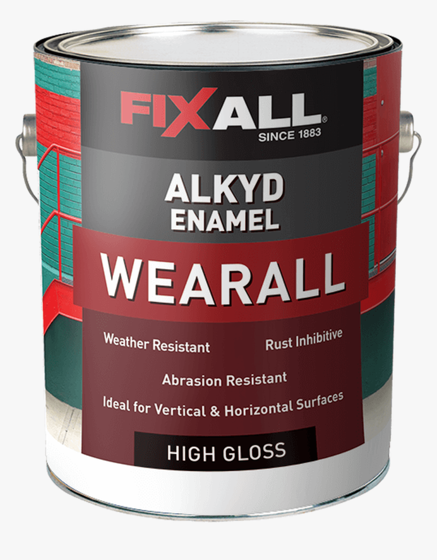 Fixall Wearall Aluminum Alkyd Enamel High Gloss Gallon, HD Png Download