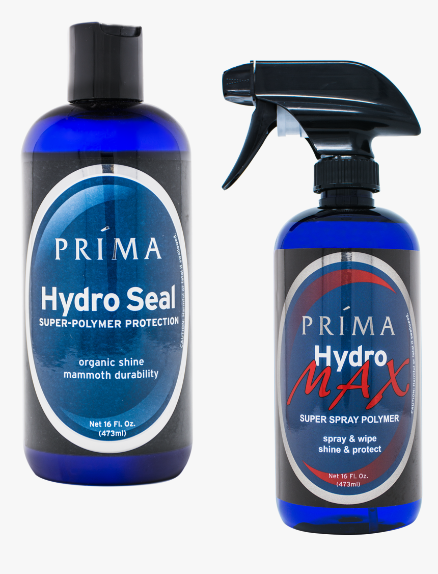 Two Bottles Of Prima Car Care Products Are Displayed, HD Png Download