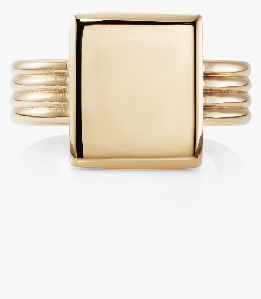 Era Signet Ring 9ct Yellow Gold, HD Png Download