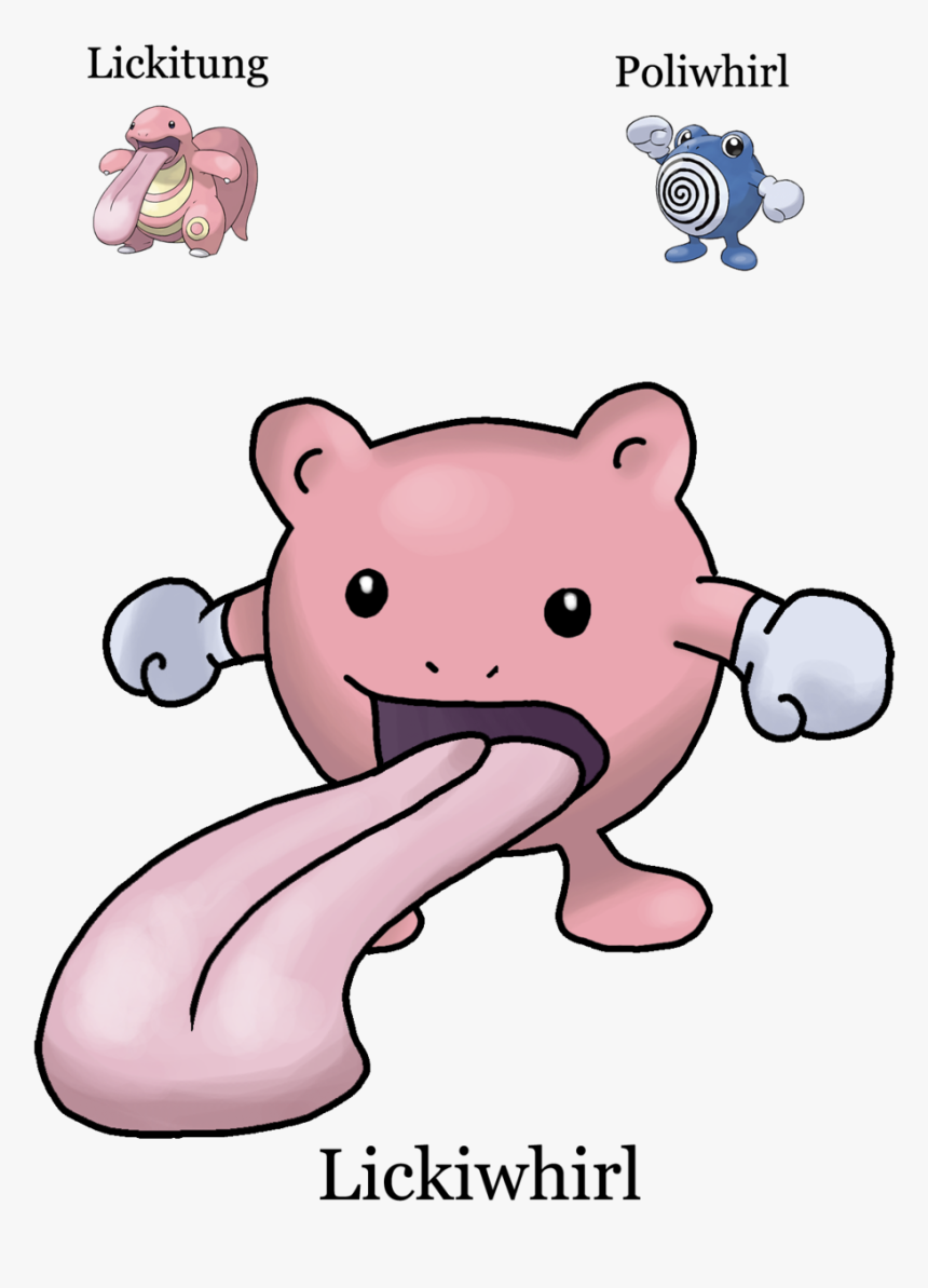 Lickitung Poliwhirl Lickiwhirl Pink Nose Mammal Vertebrate, HD Png Download