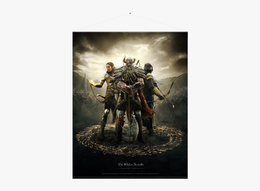 The Elder Scrolls Online Wallscroll Legends, HD Png Download