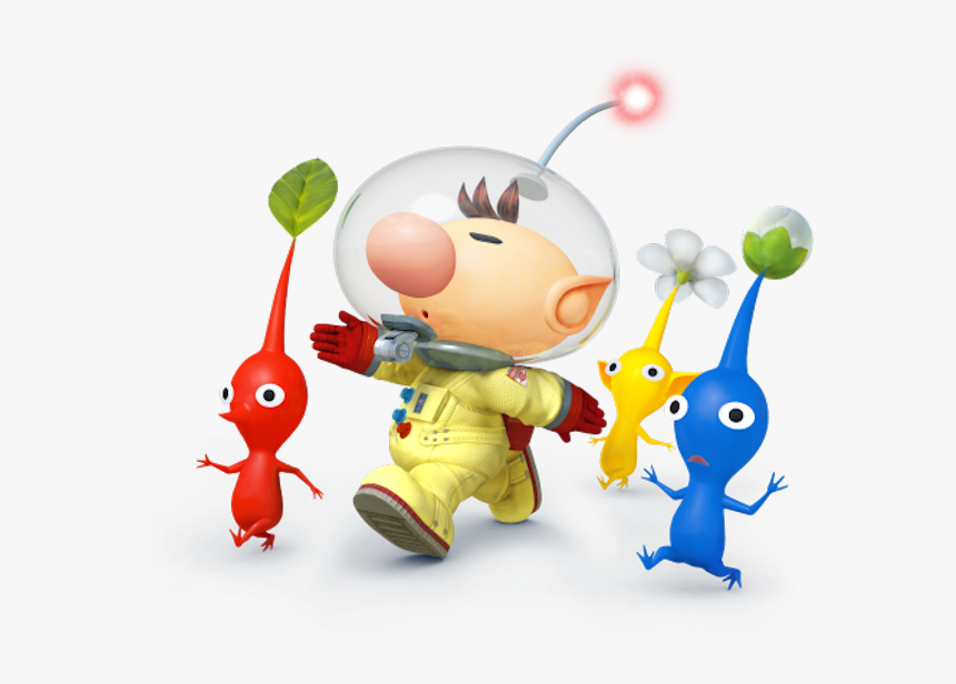 Super Smash Bros Wii U And 3ds Captain Olimar & Pikmin, HD Png Download