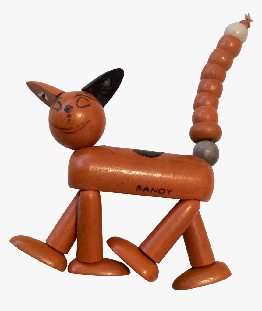 Adorable Wood Segmented Orphan Annie Vintage Sandy, HD Png Download