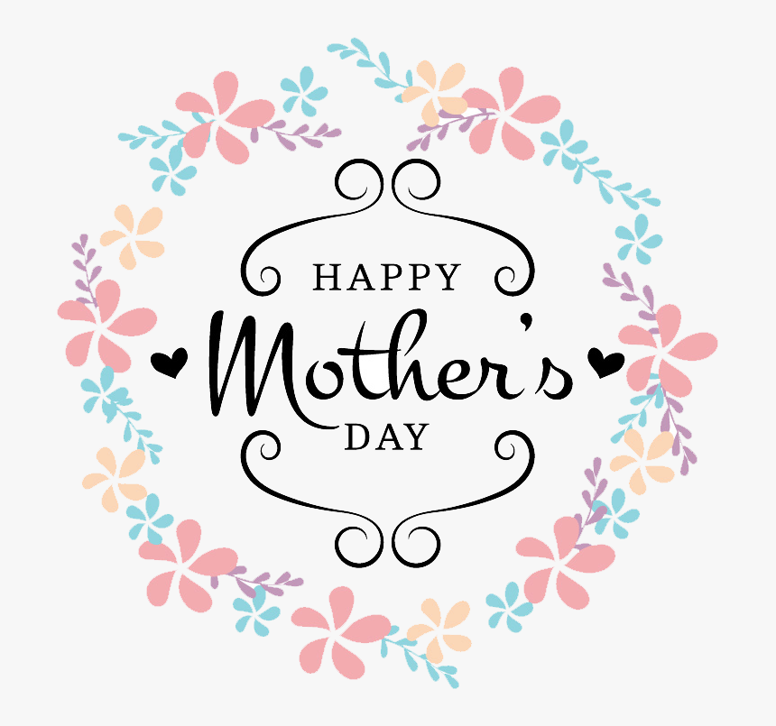 Download Mothers Day Hand Painted Rose Flower Label, HD Png Download