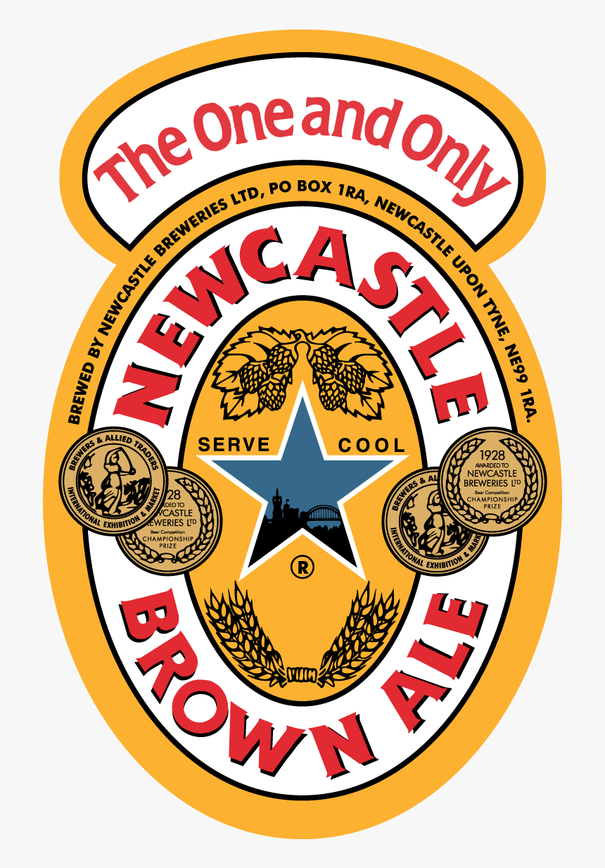 NEWCASTLE BROWN ALE BOTTLE LABEL EDIBLE ICING CAKE TOPPER DECORATION