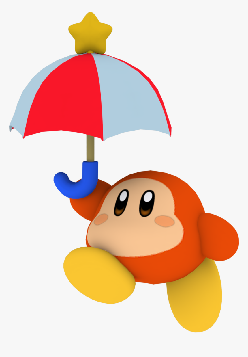 Here S A Few Renders Of Parasol Waddle Dee From Kirby, HD Png Download