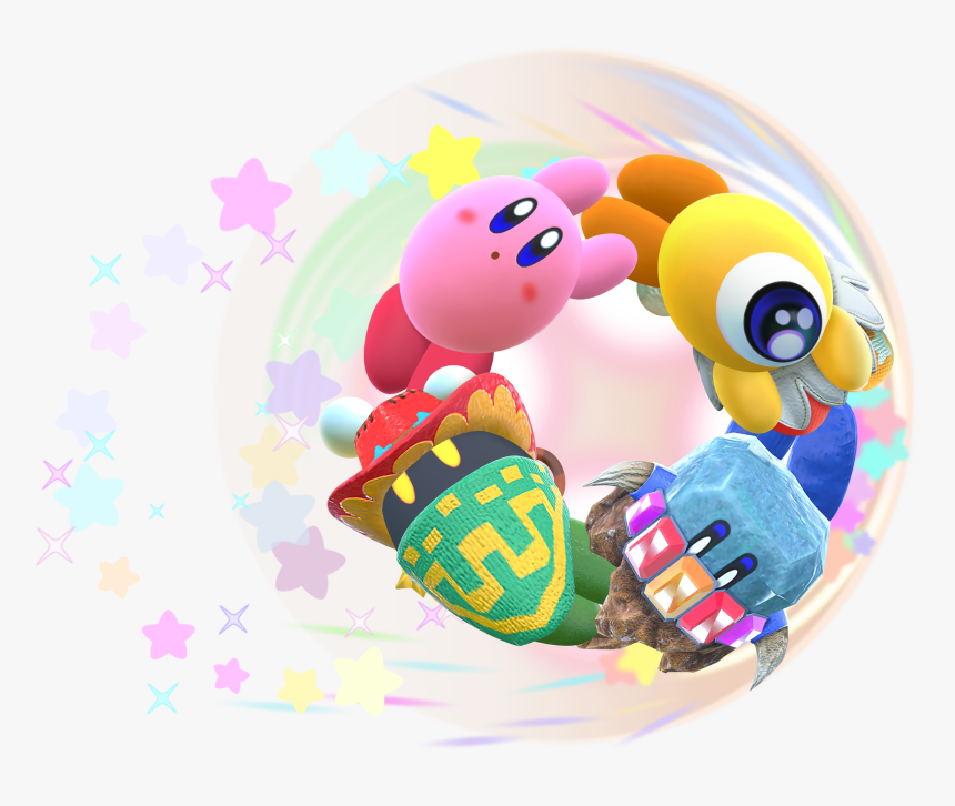 Kirby Star Allies Friend Help Circle Artwork, HD Png Download